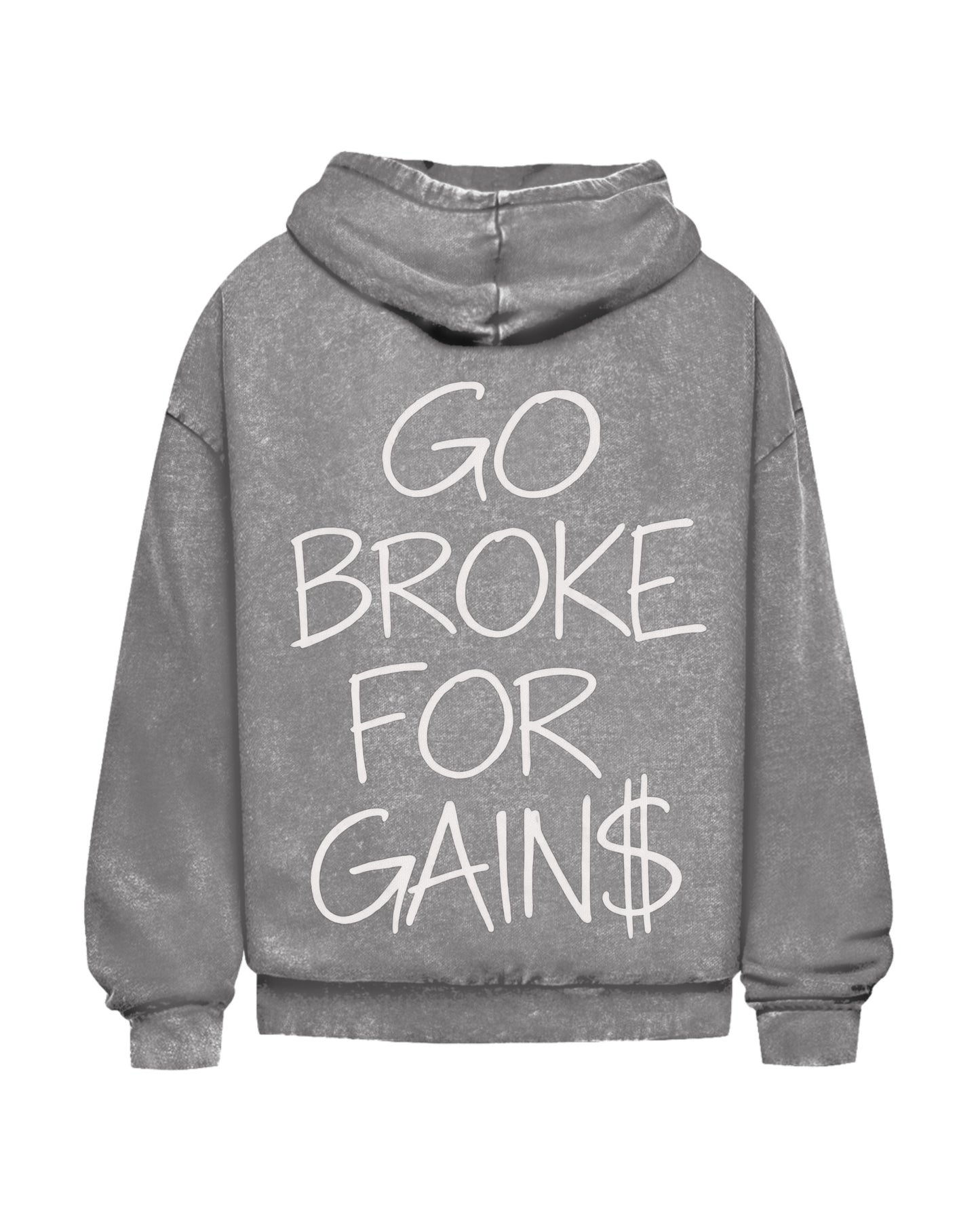 Go Broke | Oversized Washed Hoodie