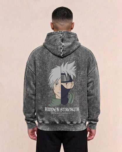 Hidden Strength | Oversized washed hoodie