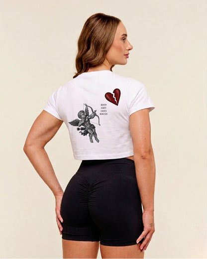 Broken Hearts | Oversized Crop Top