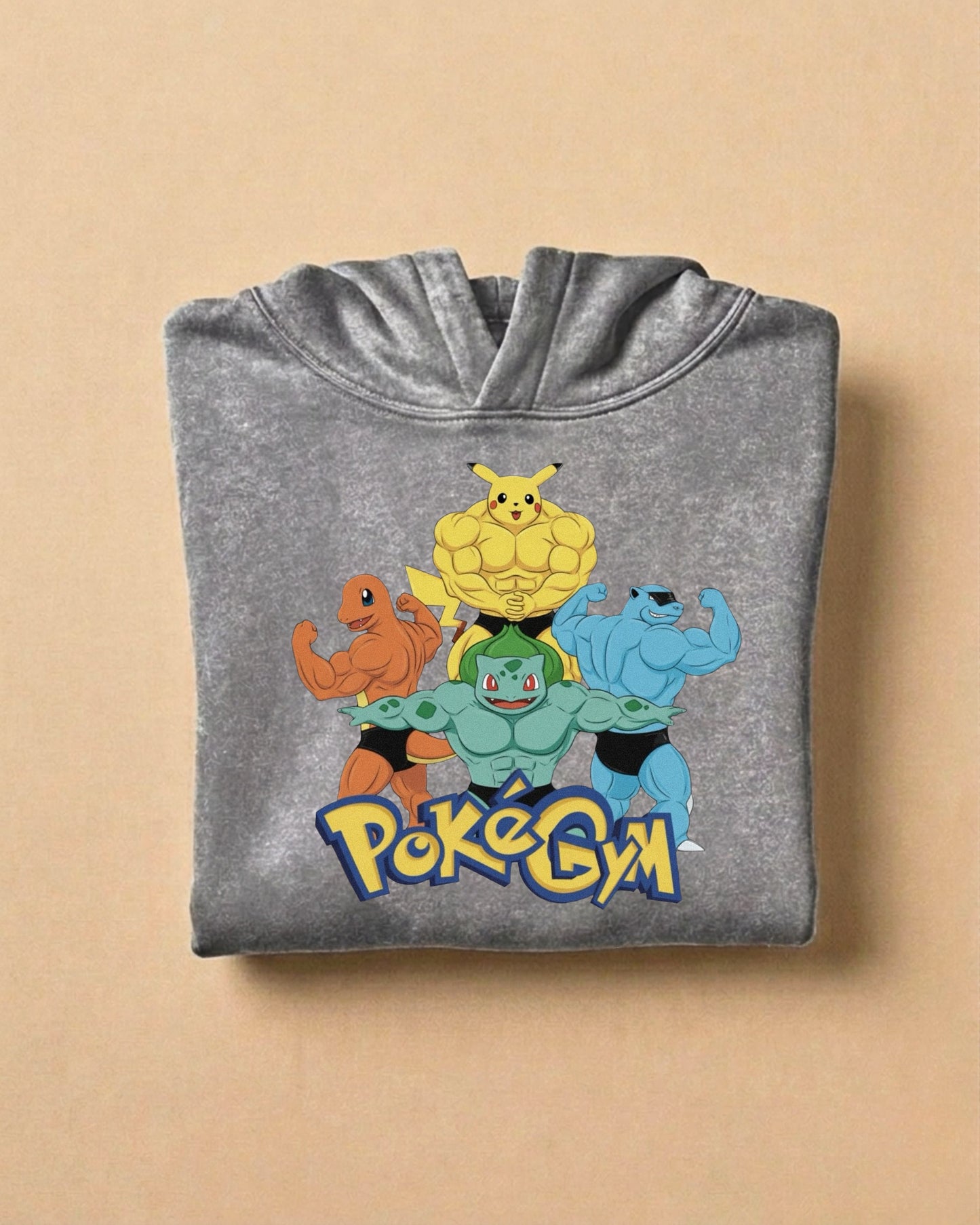PokeGym | Oversized Washed Hoodie