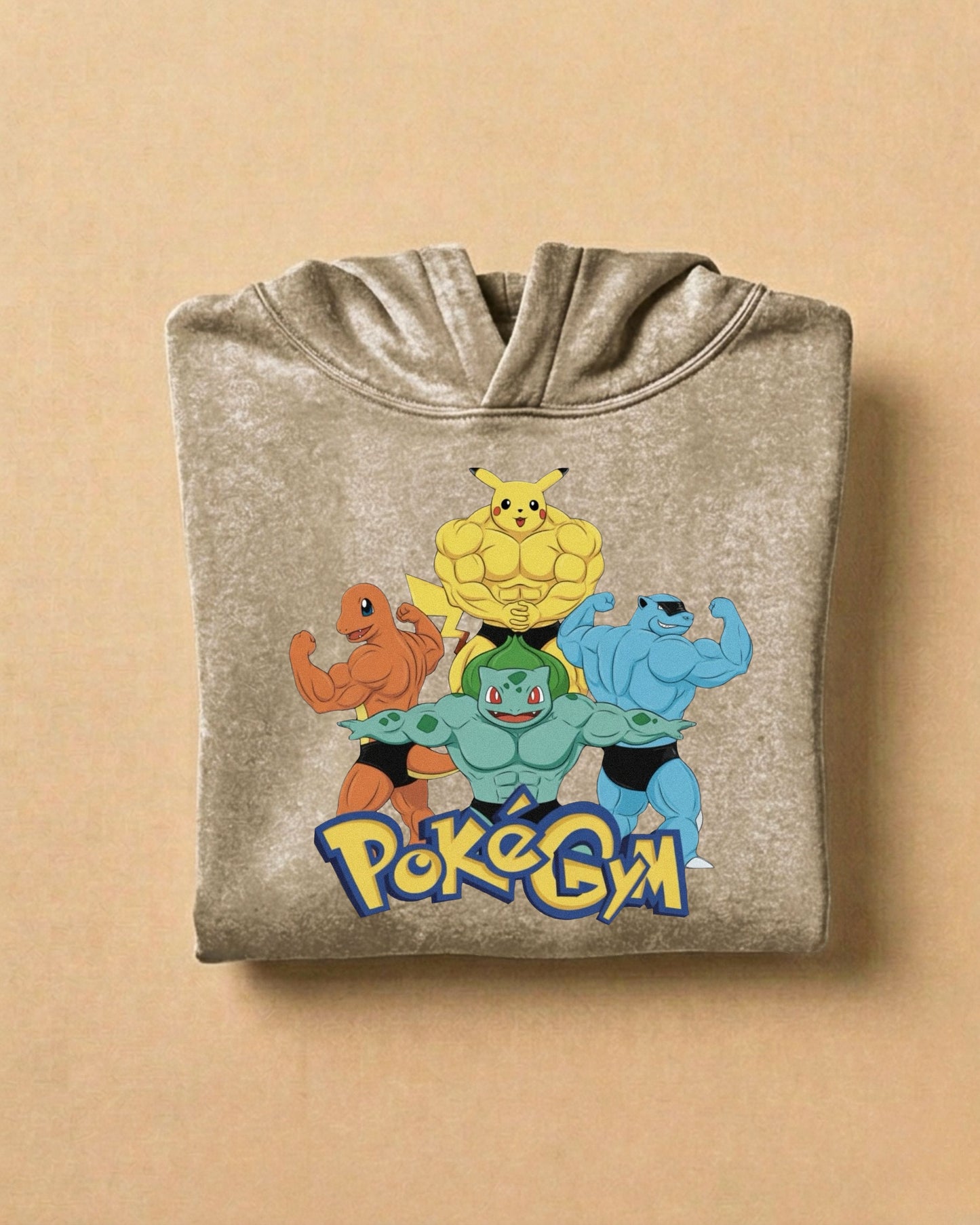 PokeGym | Oversized Washed Hoodie