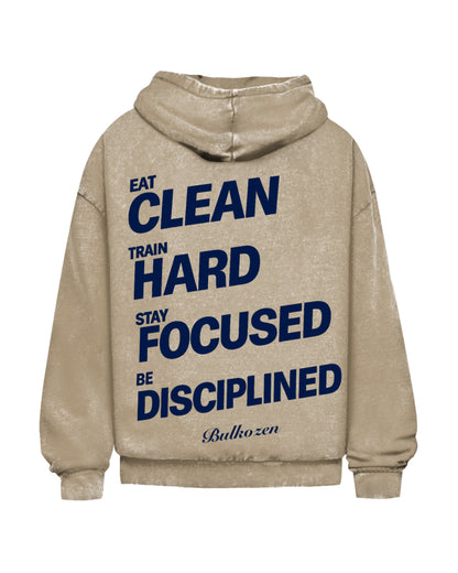 Clean Motivation | Oversized Washed Hoodie