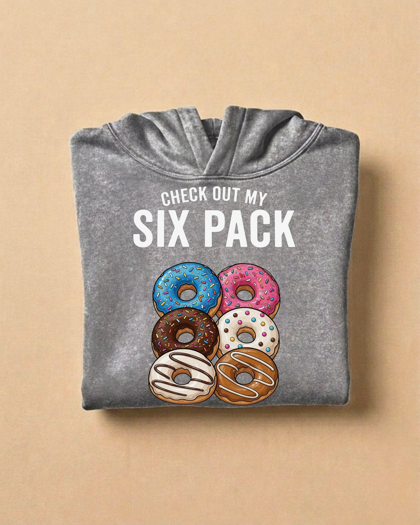 Six Pack | Oversized Washed Hoodie