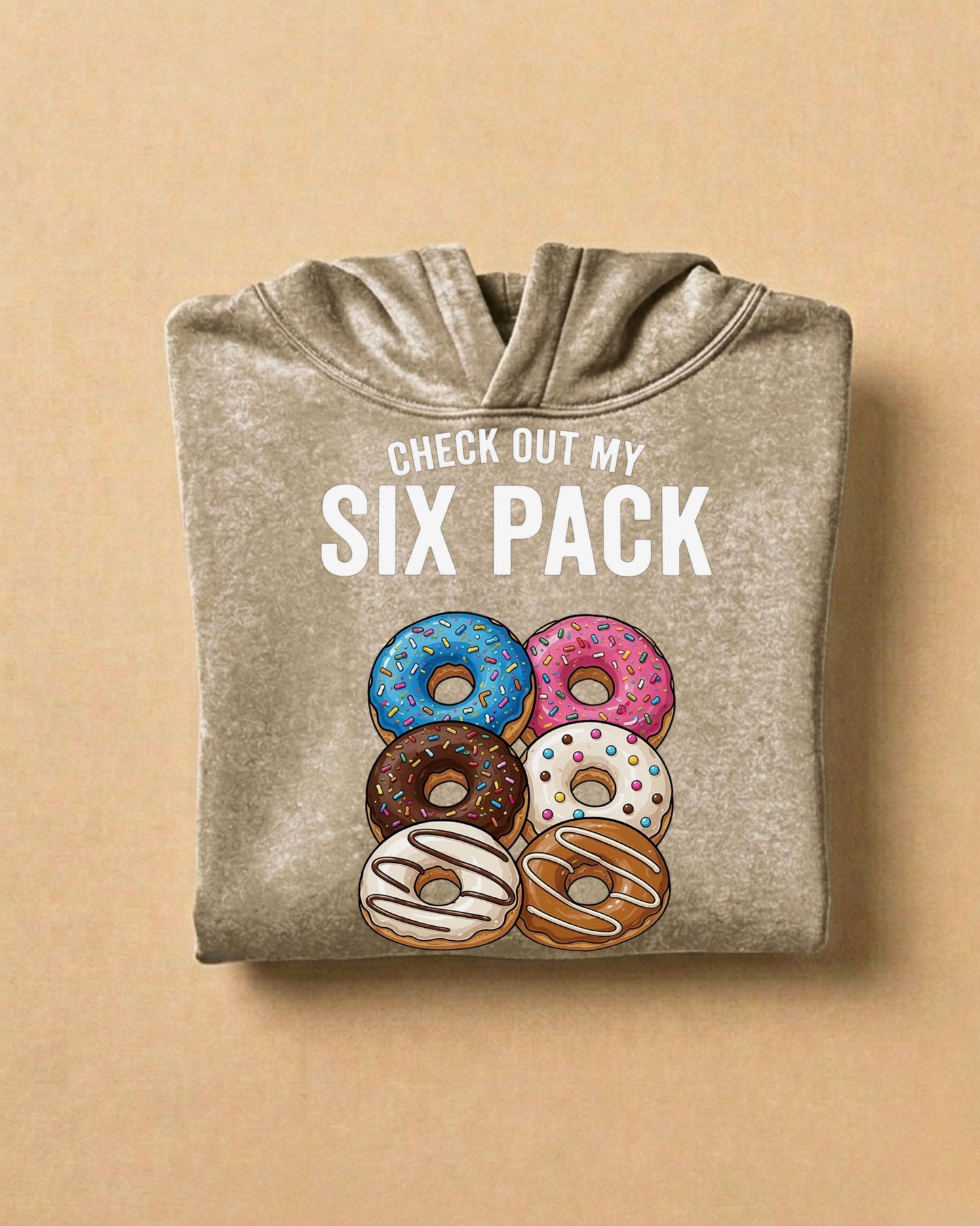 Six Pack | Oversized Washed Hoodie