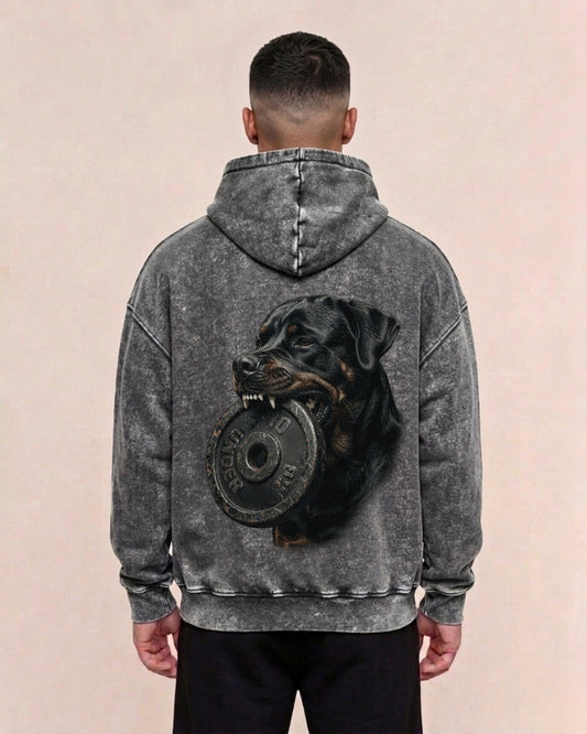 Iron Bite | Oversized Washed Hoodie