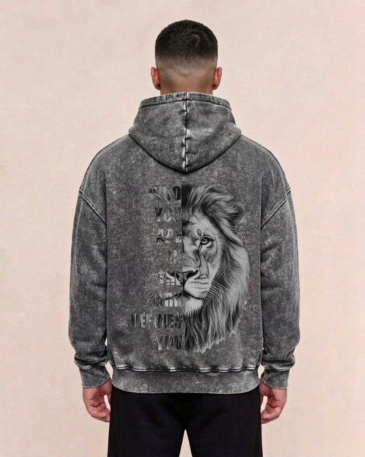 Who Are You | Oversized Washed Hoodie
