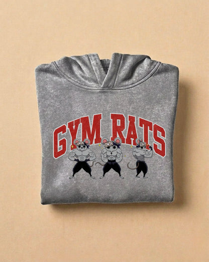 Gym Rats | Oversized Washed Hoodie