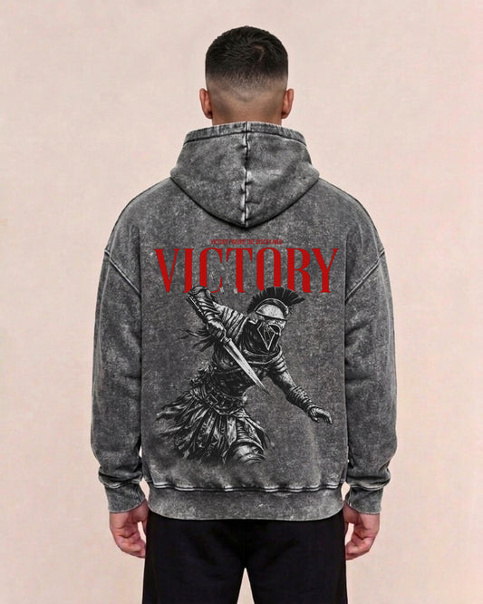 Victory | Oversized Washed Hoodie