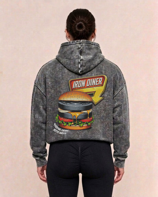 Iron Diner | Oversized washed hoodie