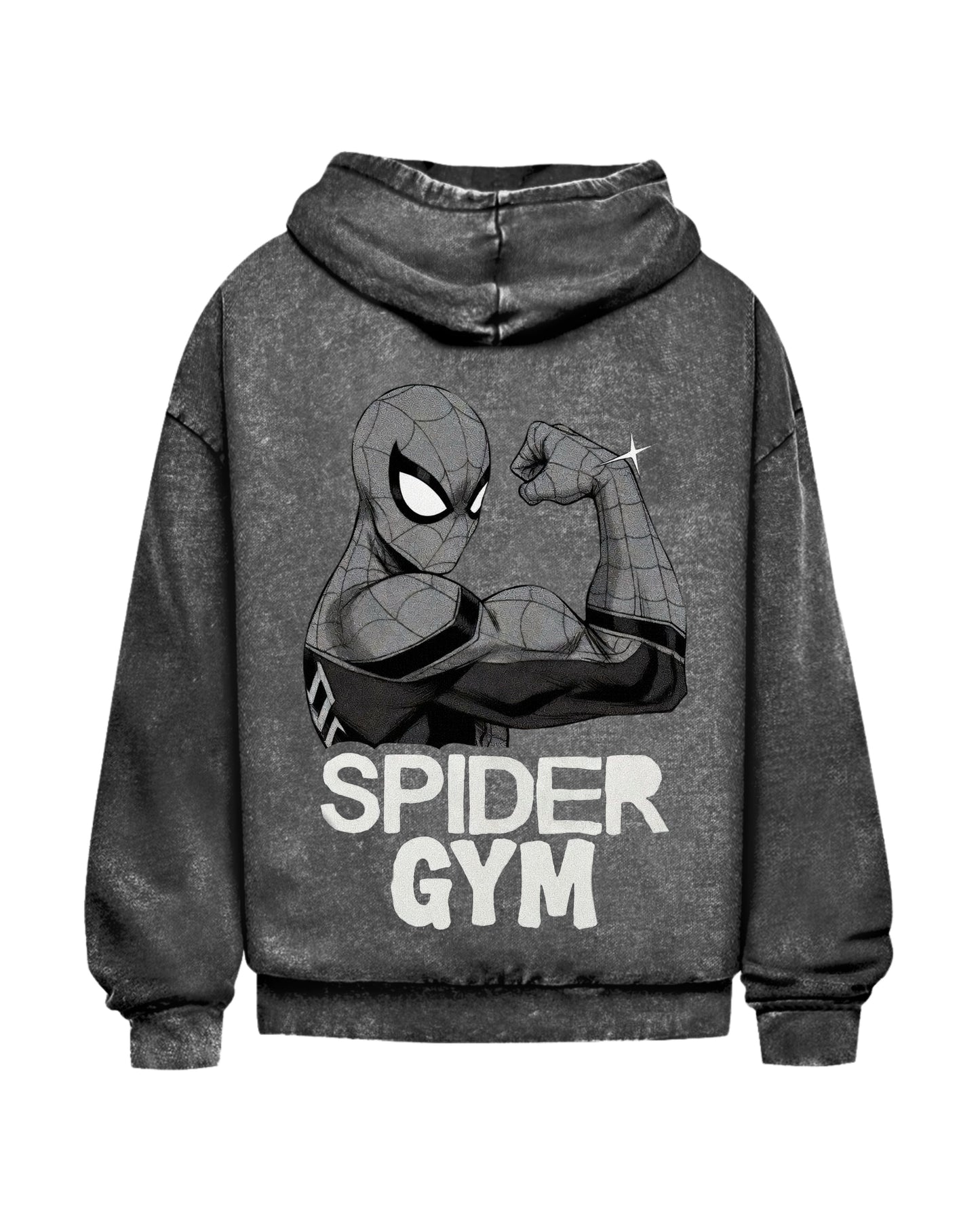 Spider Gym | Oversized Washed Hoodie