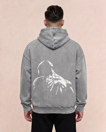 Arachnyx | Oversized Washed Hoodie