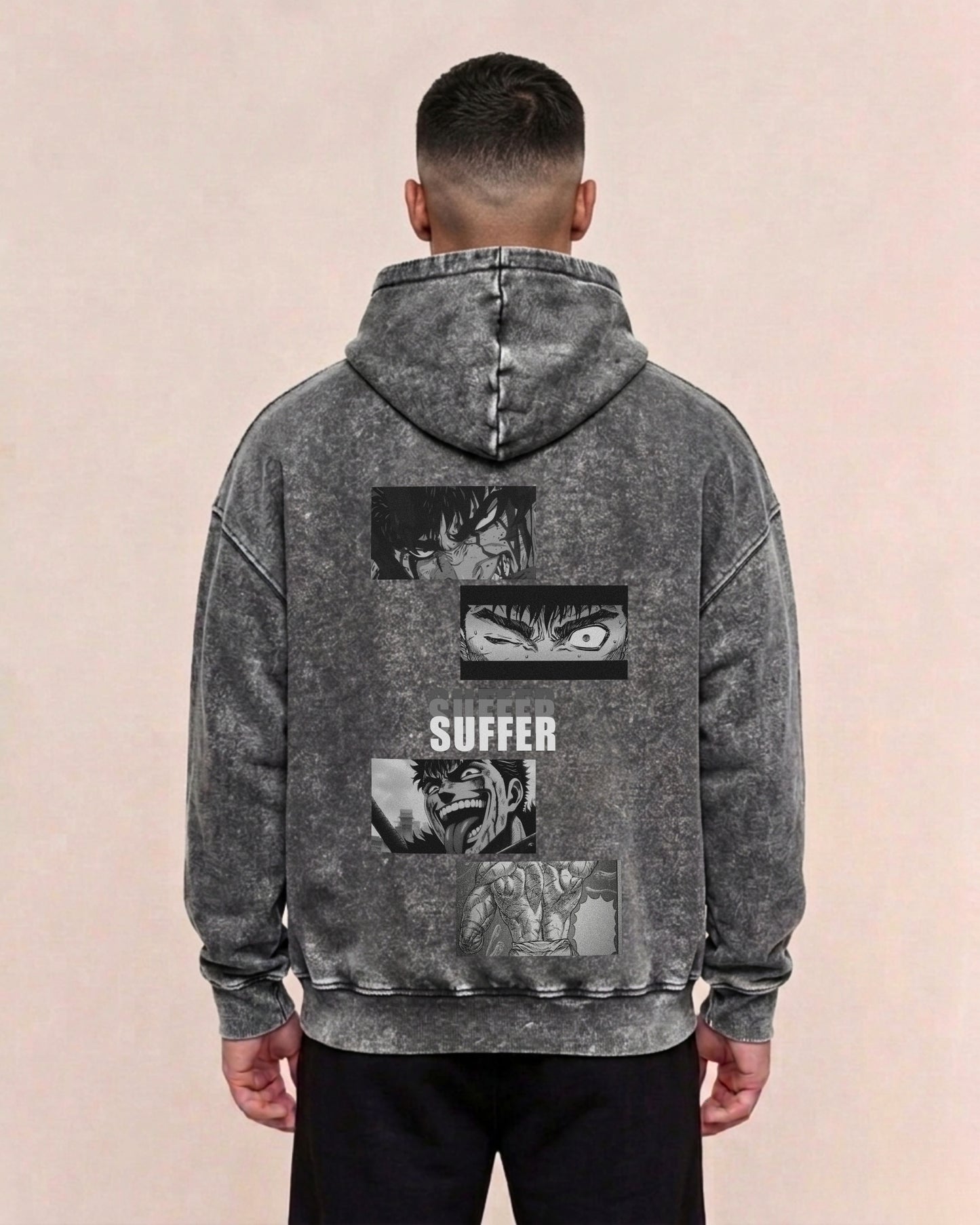 Suffer | Oversized Washed Hoodie