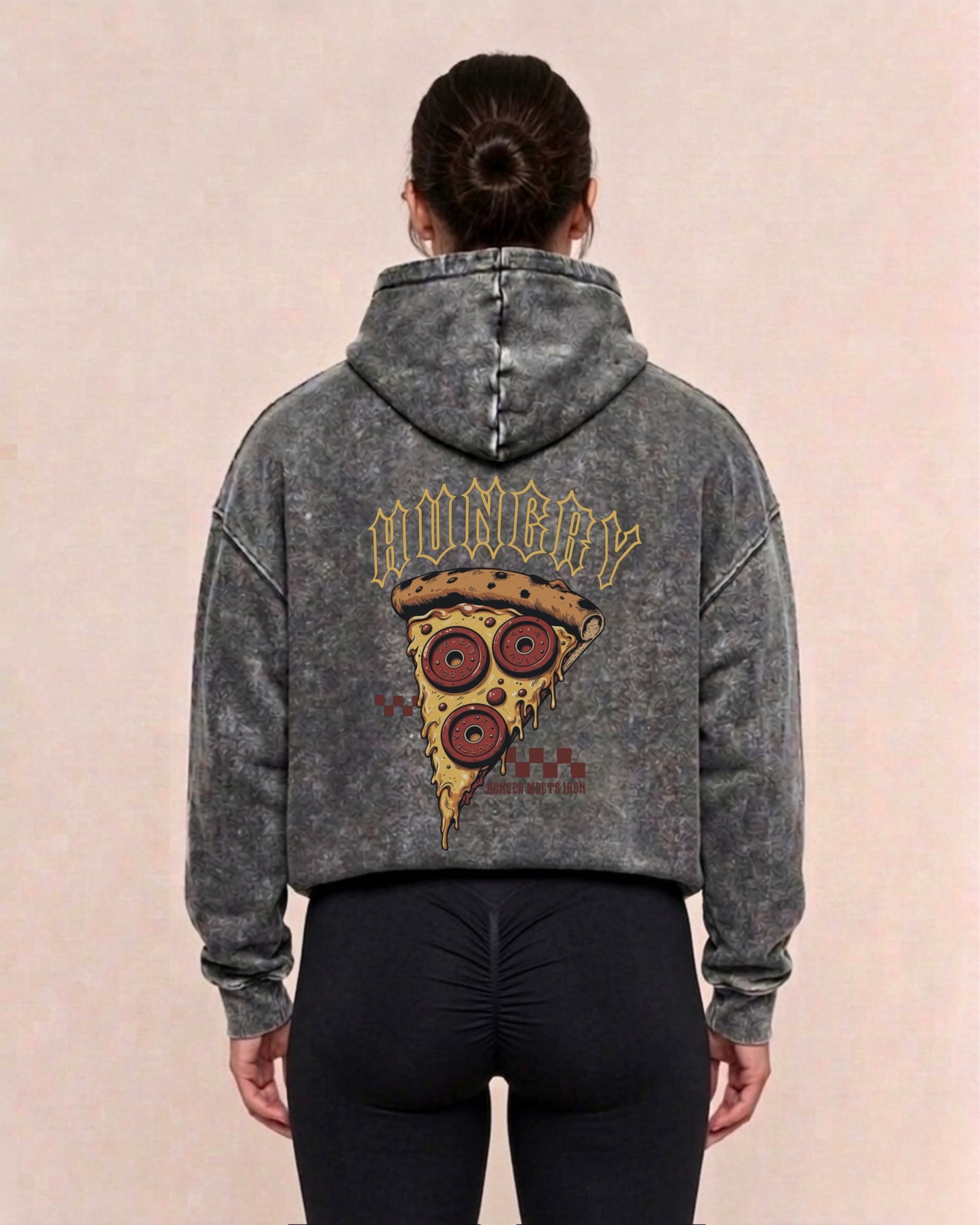 Hungry | Oversized washed hoodie