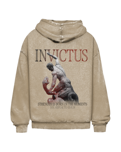 Invictus | Oversized washed hoodie