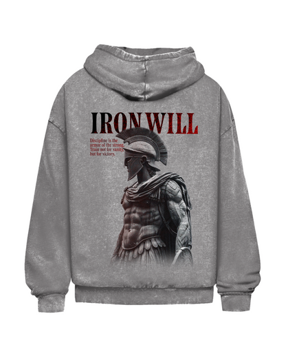 Iron Will | Oversized washed hoodie