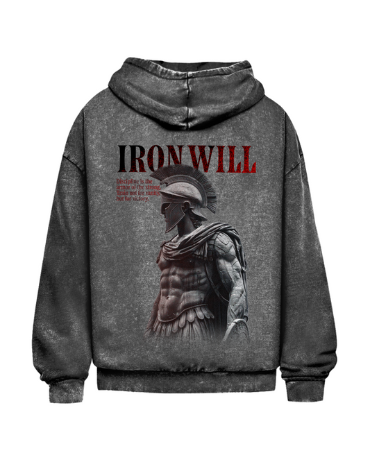 Iron Will | Oversized washed hoodie