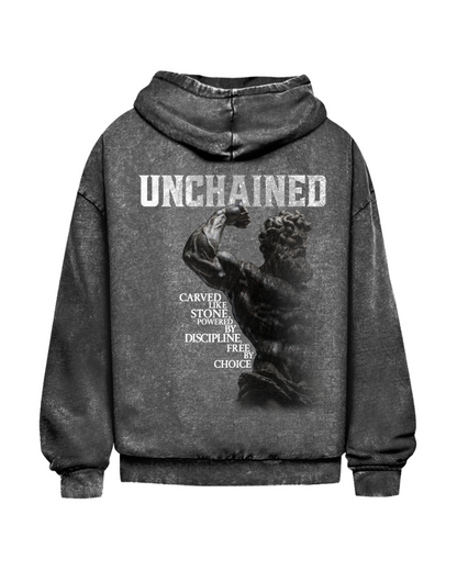 Unchained | Oversized washed hoodie