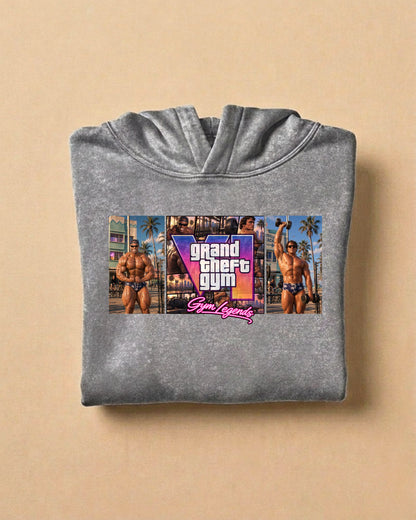 Gym Legends | Oversized Washed Hoodie
