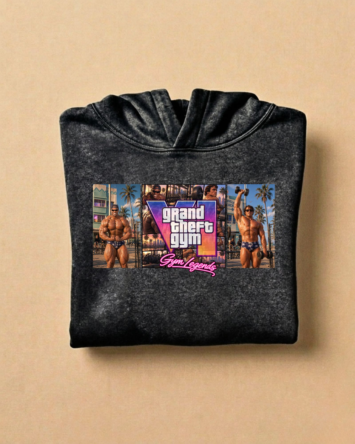Gym Legends | Oversized Washed Hoodie