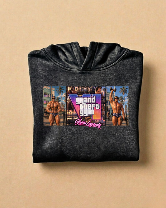 Gym Legends | Oversized Washed Hoodie