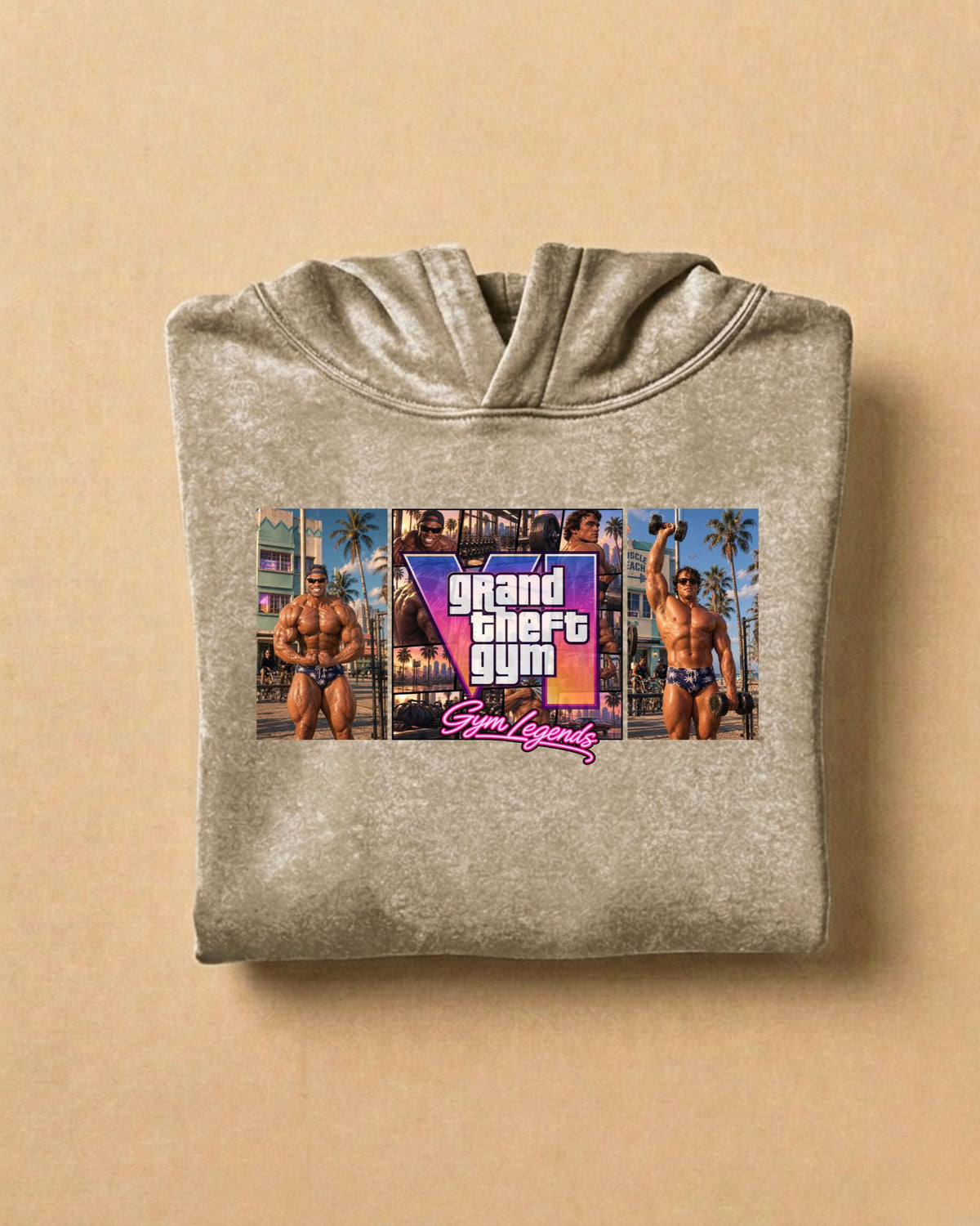 Gym Legends | Oversized Washed Hoodie