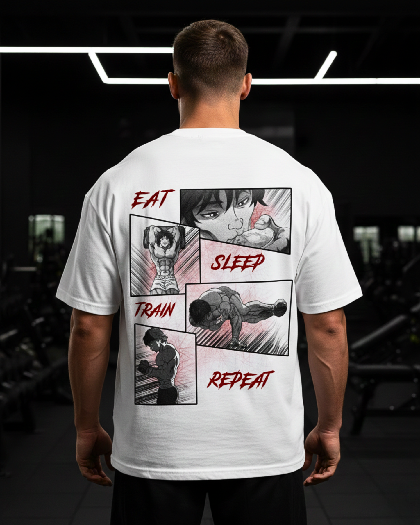 Eat Sleep Train Repeat | Oversized shirt