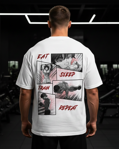 Eat Sleep Train Repeat | Oversized shirt