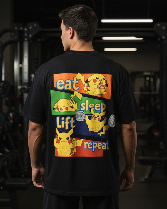 Eat Sleep Lift Repeat | Oversized shirt