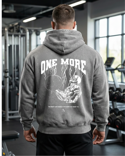 One More | Oversized washed hoodie