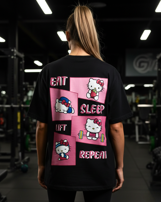 Eat Sleep Lift Repeat 3.0 | Oversized Shirt