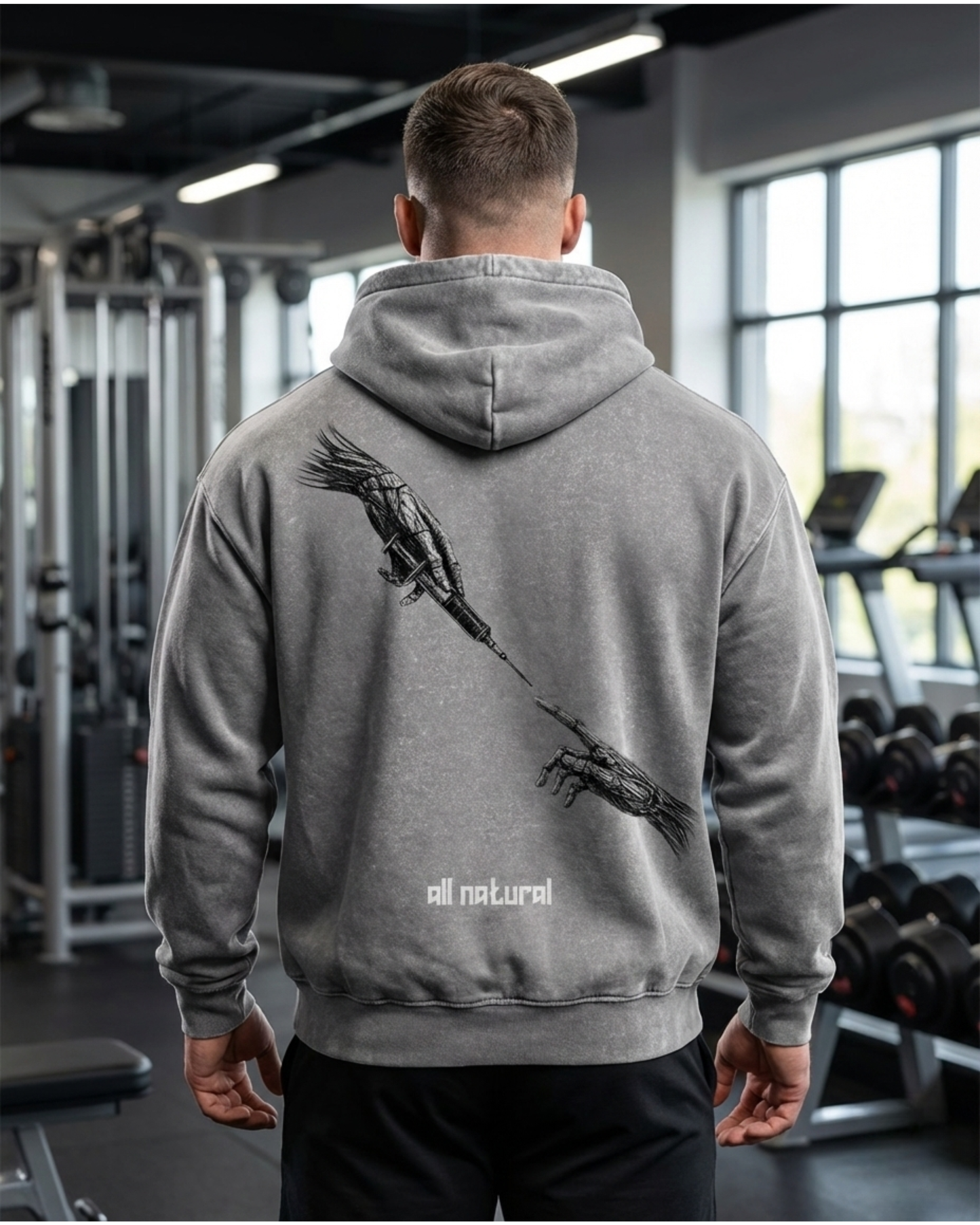 All Natural | Oversized washed hoodie