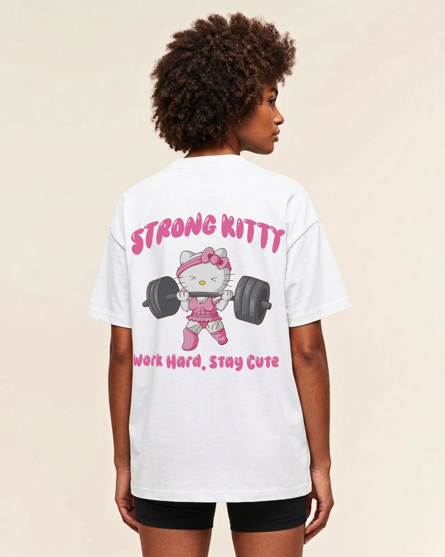 Strong Kitty | Oversized shirt